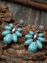 Vintage Ethnic Turquoise Earrings Casual Women's Jewelry