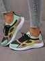 Easy and Comfortable Fly Knit Breathable Contrasting Color Sneakers