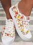Comfortable Soft Sole Yellow Floral Canvas Shoes