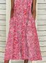 Women's Maxi Dress Floral Dress Vacation V Neck Loose
