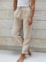 Loose Drawstring Casual Casual Pants