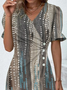 Women's Maxi Dress Gradient Pattern Dress