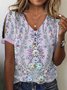 Summer Floral Casual Loose T-Shirt