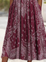 Women's Maxi Dress Ethnic Casual Dress Heart Shape Sleeveless