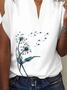 Dandelion Casual Stand Collar T-Shirt