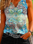 Vacation Ethnic Loose Buttoned Shirt