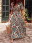 Women's Maxi Dresses Ethnic Dress Boho Summer  V neck High Waist