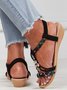 Casual Vacation Soft Comfortable Woven Hollow Sandals