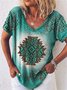 Womens Loose Casual V Neck T-Shirt