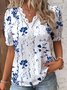 Floral Casual Lace Shirt