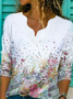 Floral print spring new hot style super nice casual women's top