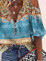 Ethnic Loose Casual Blouse