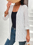 Casual Lace Three Quarter Sleeve Kimono