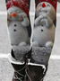 Christmas Snowman Casual Regular Fit Legging