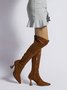 Women Minimalist Wineglass Heel Stylish Over The Knee Boots