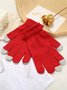 Solid Color Accessible Screen Warm Gloves