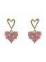Heart Shape Rhinestone Stud Earrings