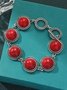 Vintage Imitation Pearl Turquoise Chain Bracelets