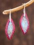 Bohemian Drop Stone Abstract Texture Dangle Earrings