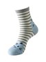 1pair Cartoon Cat Stripe Socks
