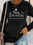 Text Letters Loose Casual T-Shirt