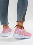 Rhinestone Floral Mesh Fabric Slip On Sneakers