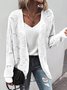 Loose Plain Others Casual Cardigan