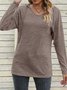 Hooded Casual Plain Loose T-Shirt