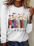 Women's I'm With The Banned Flowers Book Lover Gift Cotton-Blend Casual Shirt