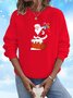 Santa Claus Casual Crew Neck Sweatshirt