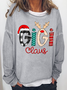 Gigi Family Best Gifts For Christmas Casual Crew Neck Cotton-Blend Sweatshirt