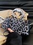 Novelty Leopard Handbag Magnetic Crossbody Bag