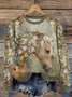 Loose Vintage Horse Sweatshirt