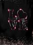 Women's Crew Neck 3D Printing Love Heart Casual T-Shirt Tee Valentine's Day Gifts Long Sleeve Spring