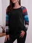 Striped Long Sleeve Casual T-Shirt Tops