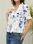 Floral Casual Lace Shirt
