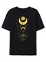 Bohemian Mystical Moon Phase Celestial Astrology Tee