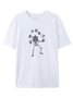 Casual T-Shirt With Fun Skull Design