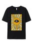 Trust Your Visions Affirmation Slogan Tarot God Of Sun God of Eye Cotton Short Sleeve T Shirt