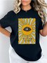 Trust Your Visions Affirmation Slogan Tarot God Of Sun God of Eye Cotton Short Sleeve T Shirt