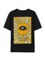 Trust Your Visions Affirmation Slogan Tarot God Of Sun God of Eye Cotton Short Sleeve T Shirt