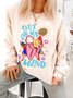 Out Of My Mind Funny Self-Deprecating Slogan Cotton Sweatshirt