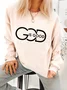 God Is Good Jesus Cotton Sweatshirt