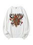 Wild Soul Aries Carnation Printed Cotton Sweatshirt