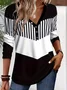 Striped Casual Blouse