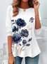 Floral Print Casual T-Shirt