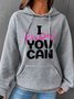 Women Text Letters Hoodie Long Sleeve Casual Daily Spring/Fall Hoodie