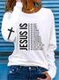 Women Text Letters Crew Neck Jersey Long Sleeve Casual Daily Spring/Fall T-shirt