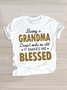 Cotton Casual Text Letters T-Shirt