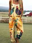 Animal Regular Fit Boho Jumpsuit